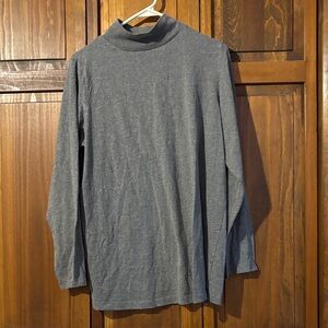 Roaman's Charcoal Turtleneck Sweater